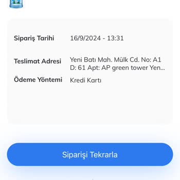 Pınar Su ve İçecek Geciken Su Siparişi