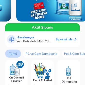 Pınar Su ve İçecek Geciken Su Siparişi