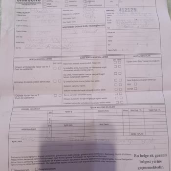 Samsung Servis Hizmeti Garanti Mizi İptali