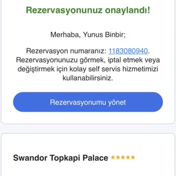 Swandor Hotels & Resorts My Reservation Does Not Appear İn The Hotel System