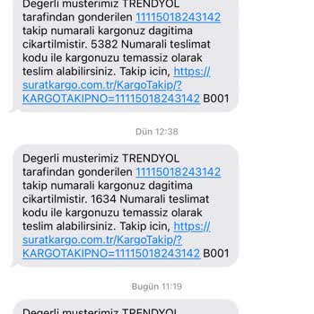 Sürat Kargo 3 Gündür Teslim Edilmeyen Sipariş Sorunu