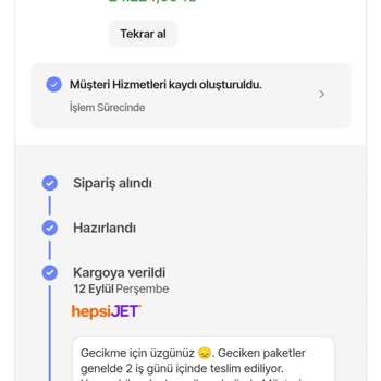 Hepsijet Battalgazi Şubesi Kargom Bekletiliyor