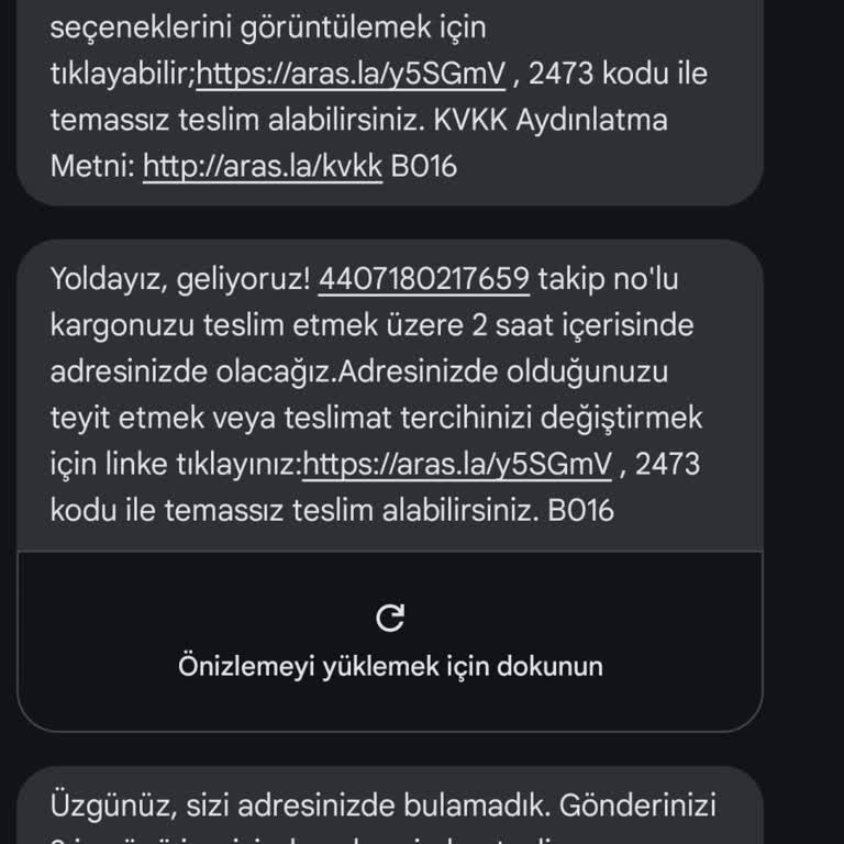 Aras Kargo-Adrese Gelmeden Geldik Diyen Kargo Şirketi.