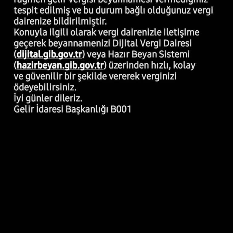 Gelir İdaresi Başkanlığı Gelir Daire Başkanlığı Kira Geliri Beyanı Yanlışlığı