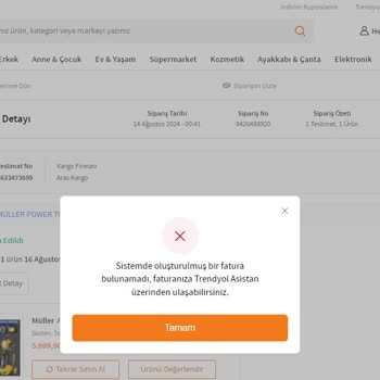 Trendyol'dan Aldığım Ürünün İadesinde Büyük Sorunlar Yaşıyorum