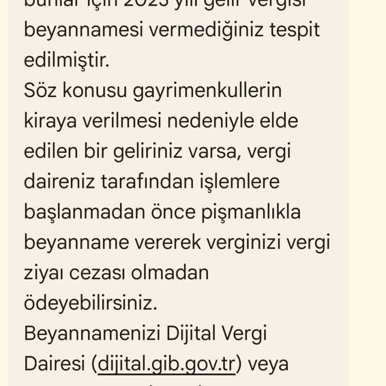 Gelir İdaresi Başkanlığı'ndan Hatalı Vergi Beyannamesi Mesajı