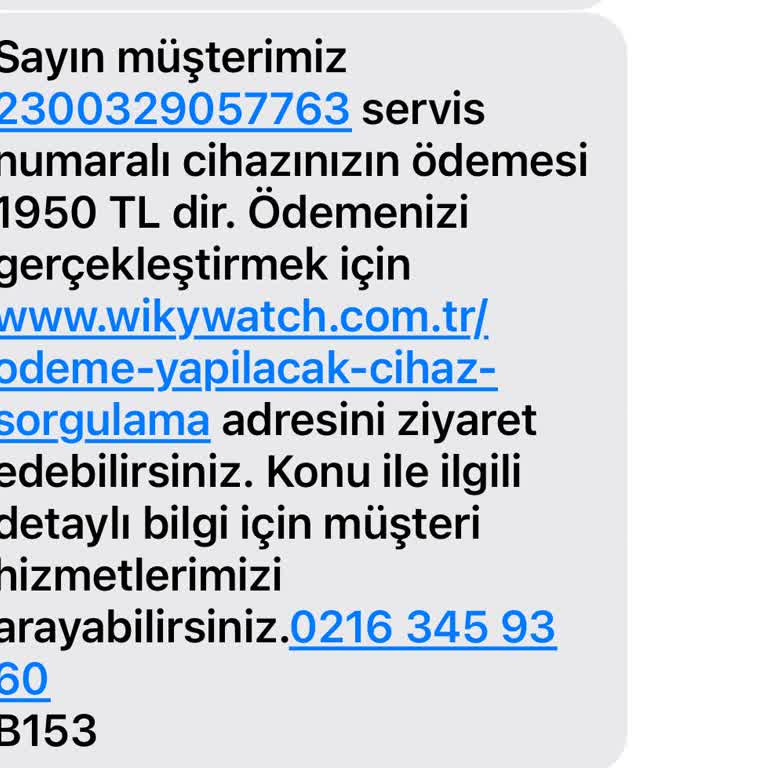 Wiky Watch Çocuk Saati Sorunu Ve Yüksek Servis Ücreti