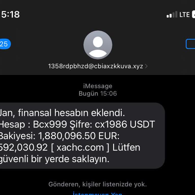 Finansal Hesap Bilgilerim İzinsiz Kullanıldı ve Güvenliğim Tehlikede