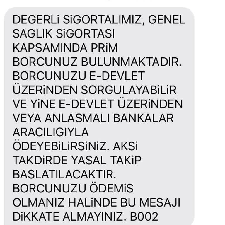 T. C. Cumhurbaşkanlığı GSS Borcu Yasal Takip Tehdidi!