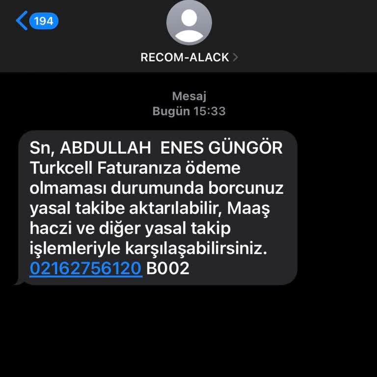 Yanlış Kişiye Gönderilen Faturalar Yüzünden Mağduriyet Yaşıyorum