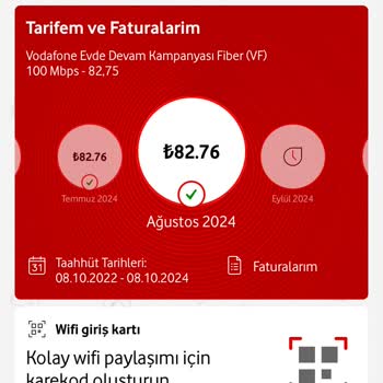 Vodafone Net 4 Katına Çıkan İnternet Faturası
