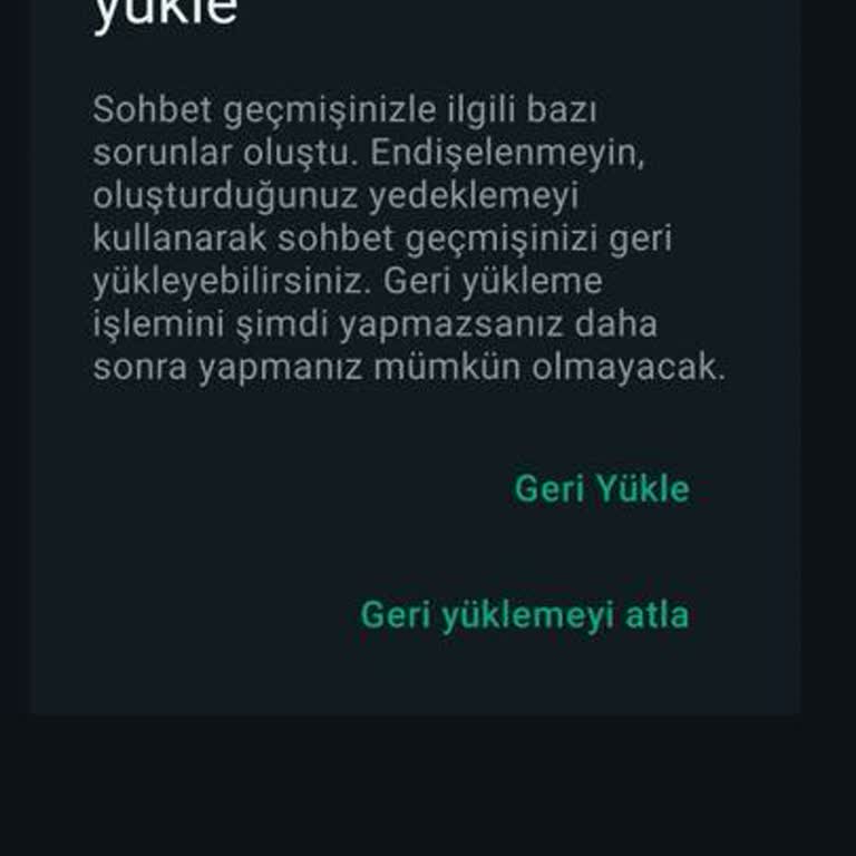 WhatsApp Mesajlarım Siliniyor Ve Geri Gelmiyor