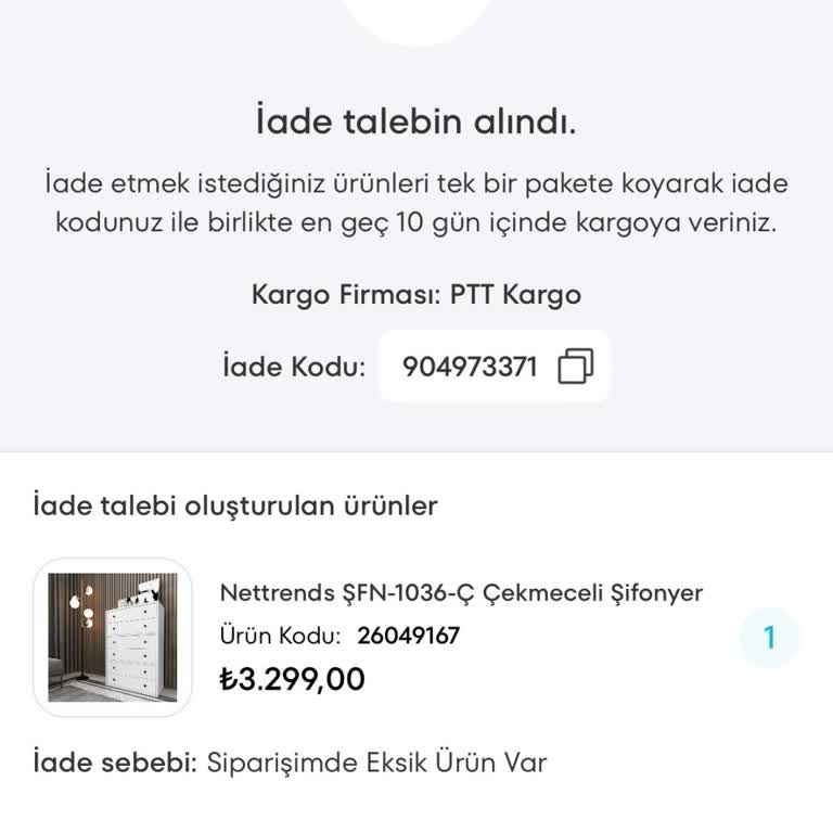 A101 Kargoda Ürünüm Kaldı