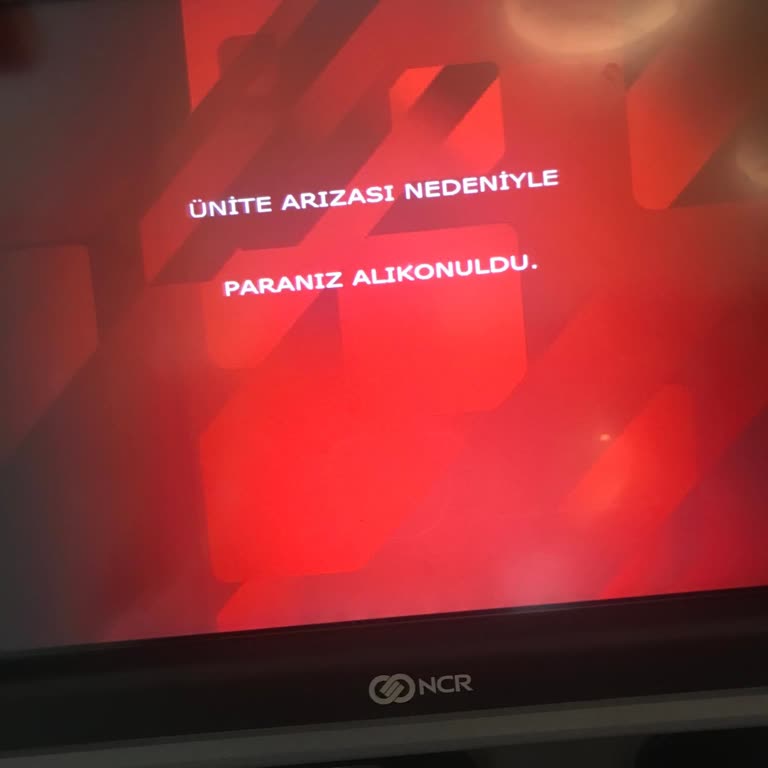 Ziraat Bankası ATM Paramı Yuttu