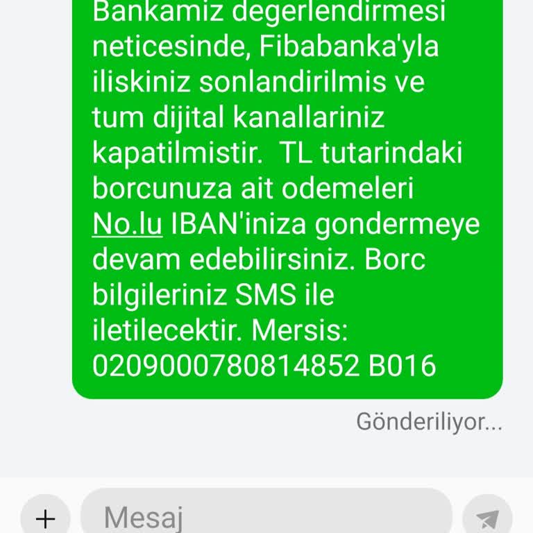 Fibabanka Hesabımı Kapatması Anlam Veremiyorum