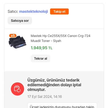 Hepsiburada Ürün Temin Edilemiyor Diyerek Fiyat Artışı Yapan Satıcı