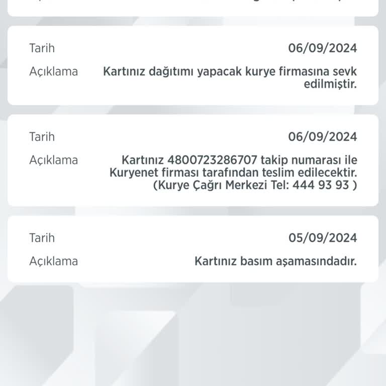 Ziraat Bankası Gönderi Takip Numarası 4800723286707