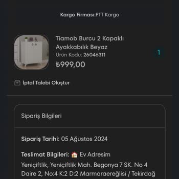 A101 Ekstrada Yaptığım Alışveriş Aldığım Ürün Halen Elime Ulaşmadı.