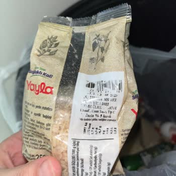 Yayla Bakliyat Yayla Kepekli Pirinçte Bozulma