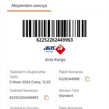 Aras Kargoda Ürünüm Yandı Ve Teslim Edilmedi