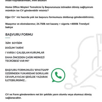 Armonia Home Office Call Center Trendyol Cüzdanı Bahanesi