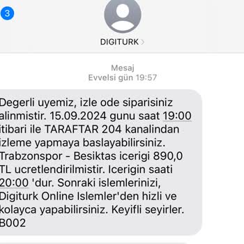 Digiturk Haksız Şekilde Maç Ücreti Alınması