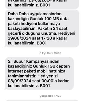 Türk Telekom Sil Süpür GB Hediyesi Gelmiyor