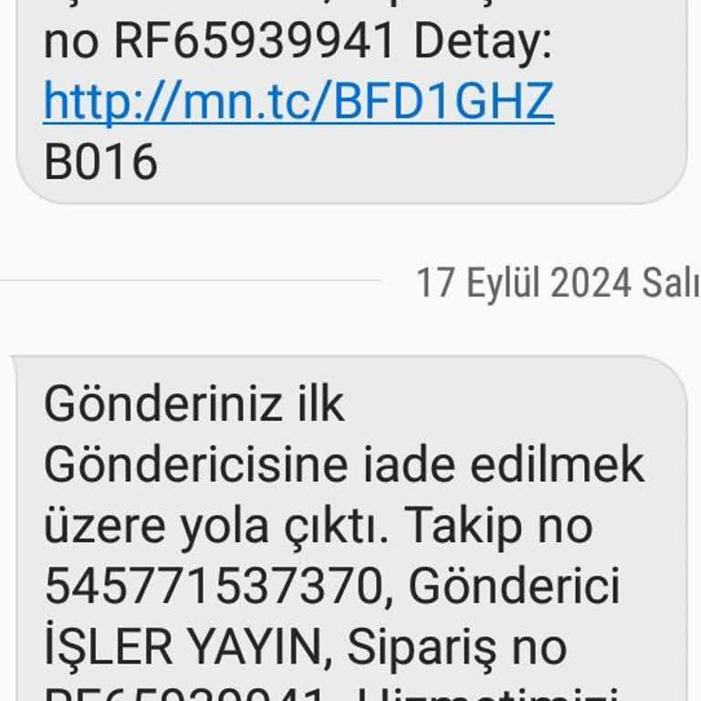 MNG Kargo MNG Kaşüstü Şubesi İşini Yapmıyor