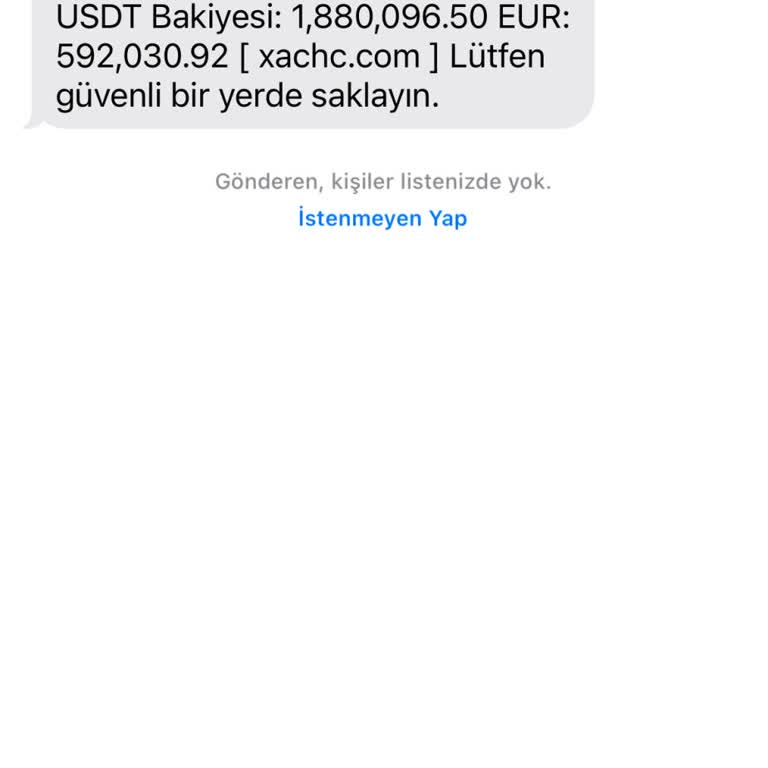 Meta Bilinmeyen Mesaj Finansal