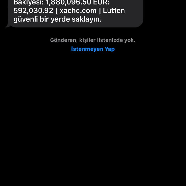 Meta Xachc.com"dan Gelen Bilinmeyen Bir Mesaj