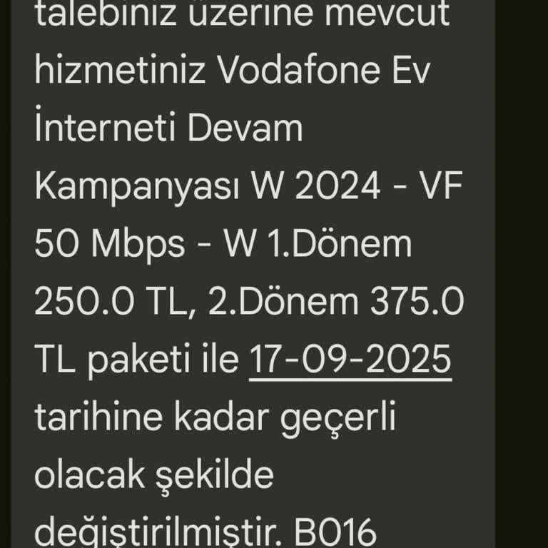 Vodafone Müşteri Hizmetleri ve Faturalandırma Sorunu