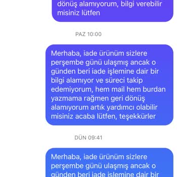 İaeonco (Aeon) Aeon Para İadesi Yapmıyor