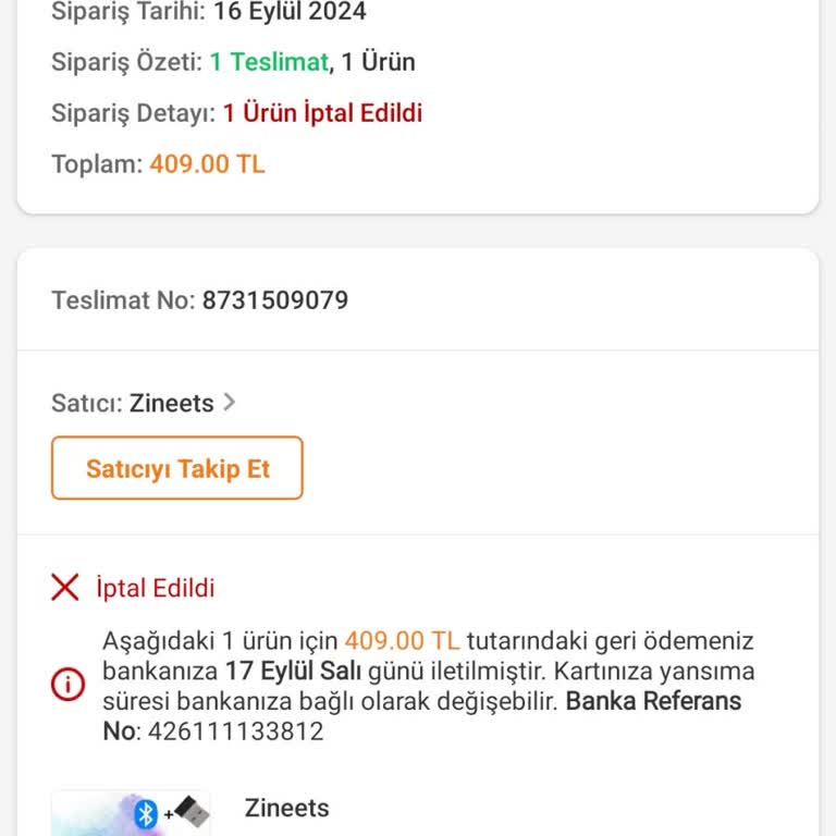Trendyol Kargo İptal Para İadesi