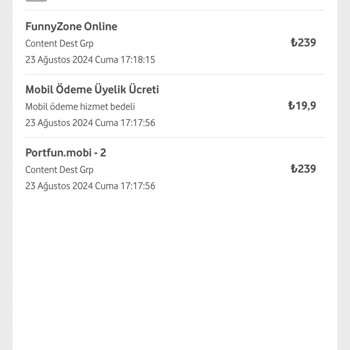 Vodafone Mobil Ödeme İle İstenmeyen Abonelik Sorunu