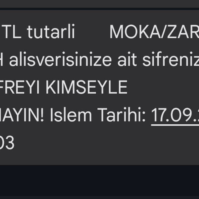 Moka Zara Giyim Hakkında Şikayetçiyim