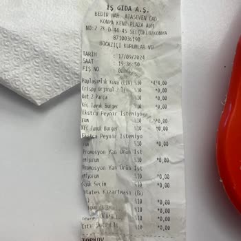 KFC Eksik Ürün Ve Saygısızlık