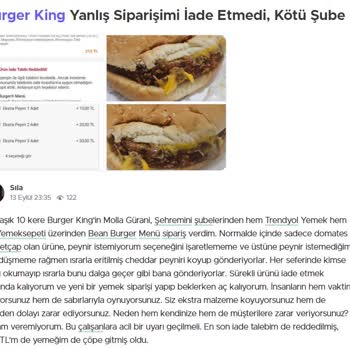 Trendyol Yemek, Restoran Onayına Rağmen İademi Gerçekleştirmiyor
