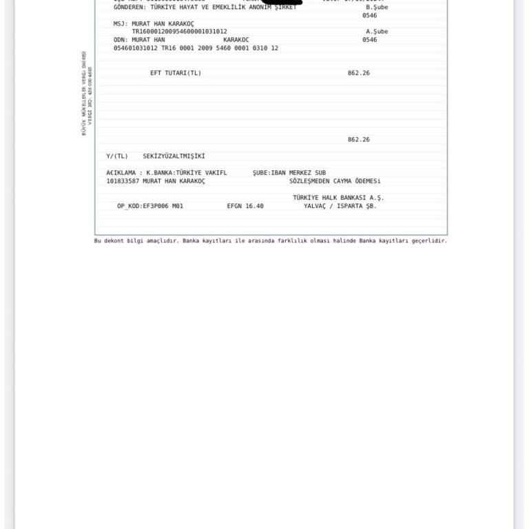 Türk Hayat Emeklilik Beş İptali Sonrası Parayı Eksik Yatırdı