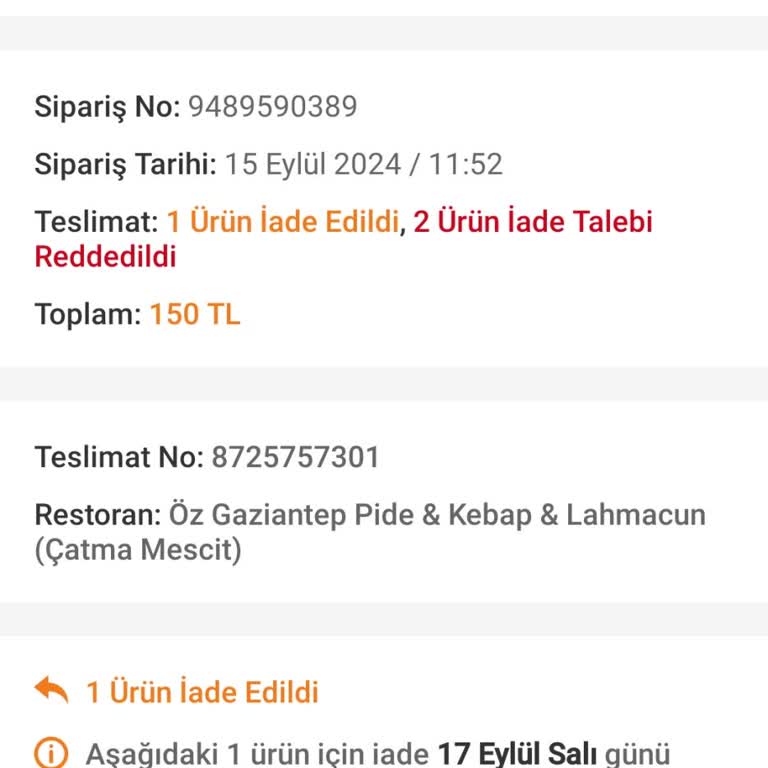 Trendyol Siparişi Hüsran İle Sonuçlandı