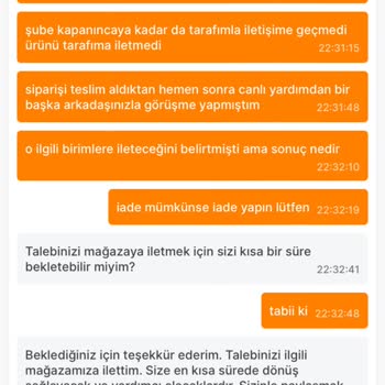 Migros Hatalı Ürün Gönderildi