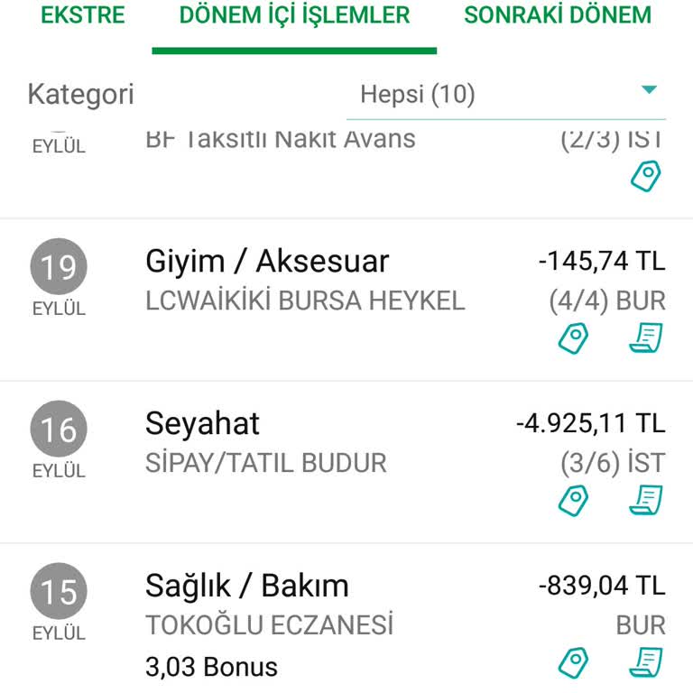 Garanti BBVA Garanti Harcama İtiraz