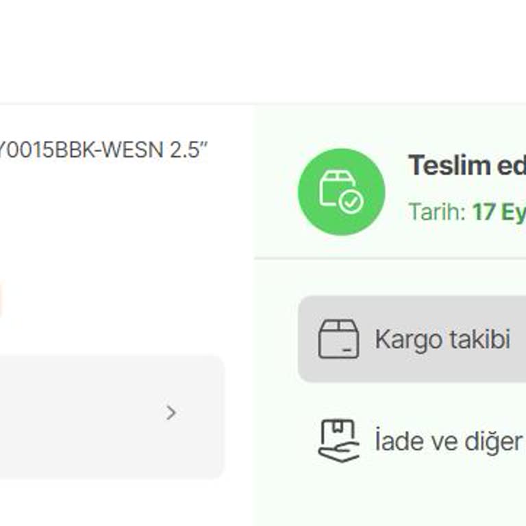 Aras Kargo Teslim Edilmeyen Ürün