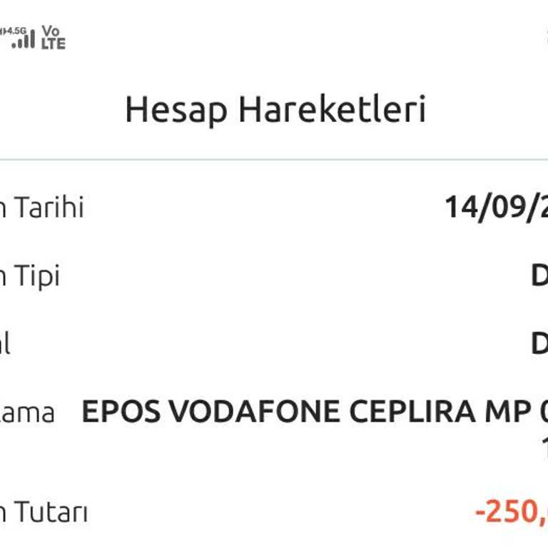 Vodafone Yanımda Uygulamasında Yükleme Sorunu