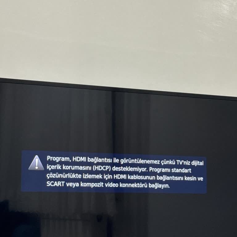 Digiturk HDMI Bağlantı Sorunu Dijital İçerik Koruması