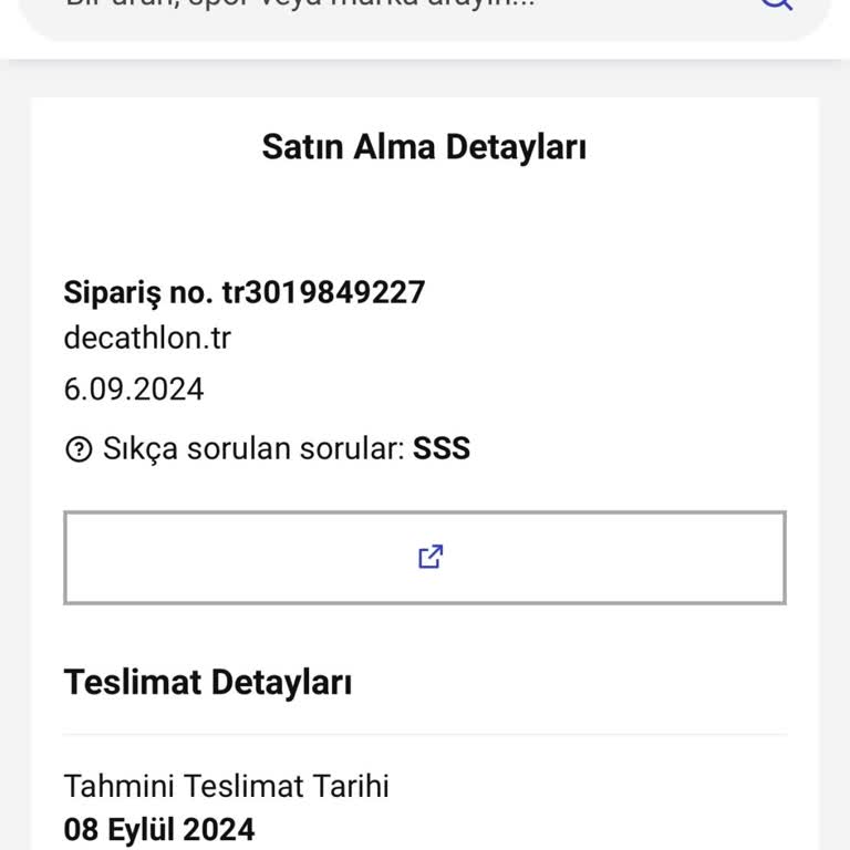 Decathlon Sipariş Teslim Etmedi
