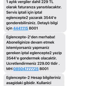 Eğlen Cepte Yanlış Tıklama Sonucu Haksız Abonelik Ücreti Talebi