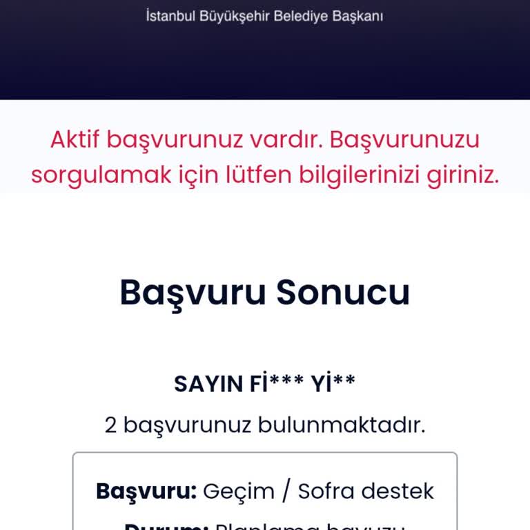 İBB Sosyal Destek Başvurum 6 Aydır Sonuçlanmadı