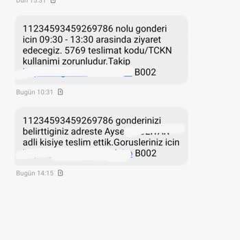 Kargomsende Firması Kargomu Teslim Etmemiştir!