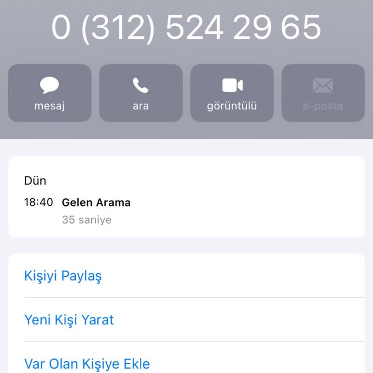 0312 524 29 65 İzinsiz Arama Ve Santral Bağlantısı Şikayeti