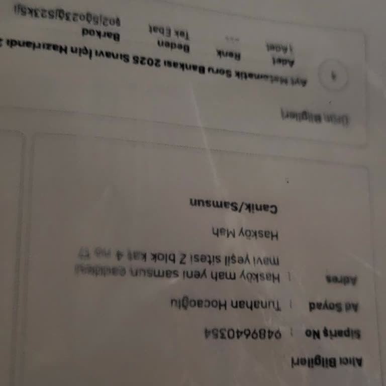 Aras Kargo Boş Poşeti Kapıma Bırakıp Gitti